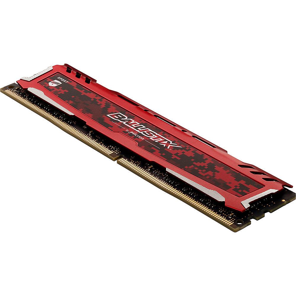 32GB (2x16GB) Ballistix Sport LT DDR4-2400 Rot CL16 (16-16-16) RAM