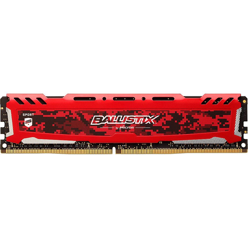 32GB (2x16GB) Ballistix Sport LT DDR4-2400 Rot CL16 (16-16-16) RAM