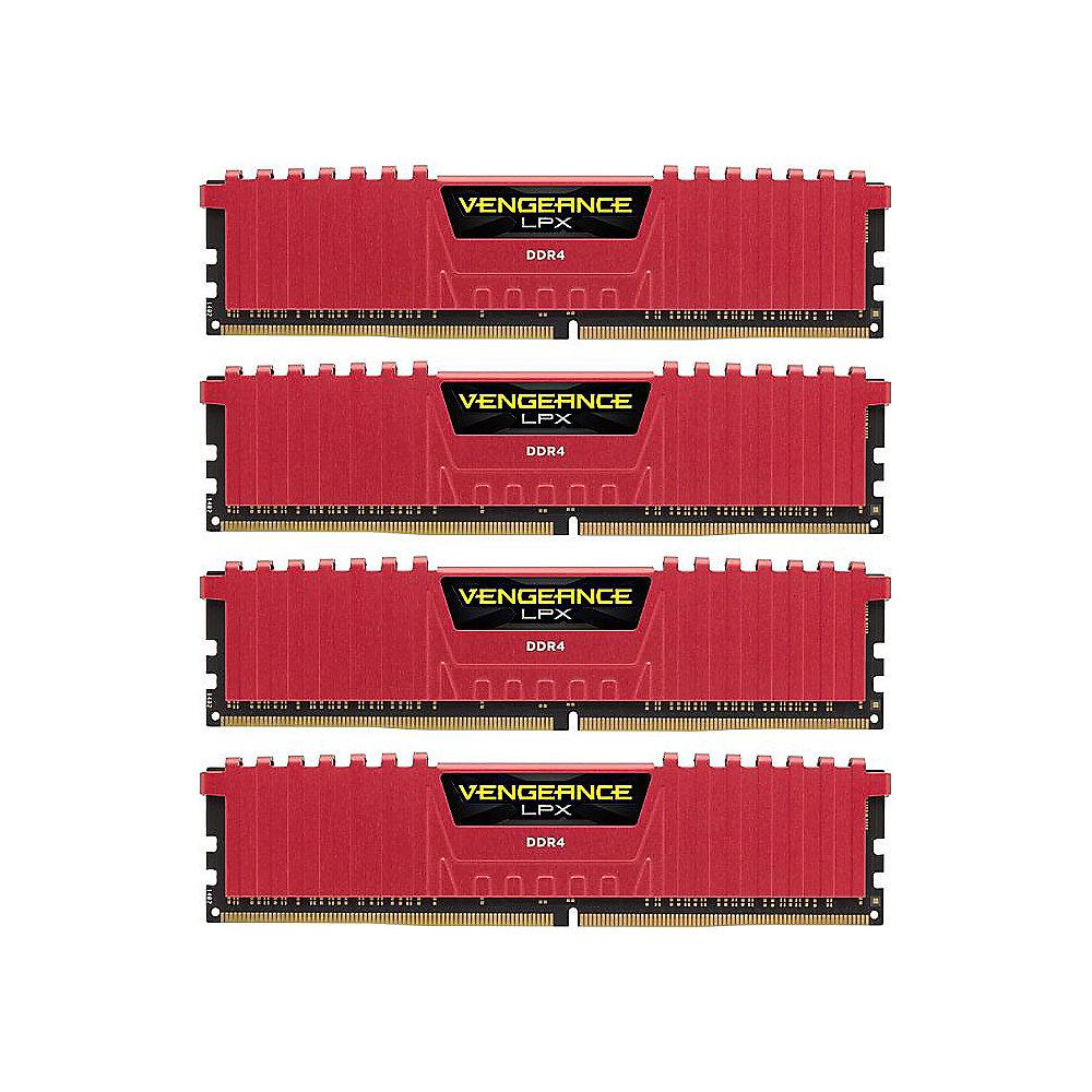 32GB (4x8GB) Corsair Vengeance LPX rot DDR4-4000 RAM CL19 Speicher Kit