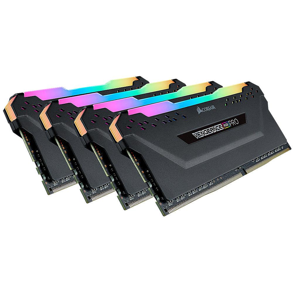 32GB (4x8GB) Corsair Vengeance RGB PRO DDR4-2666 RAM CL16 (16-18-18-35) Kit
