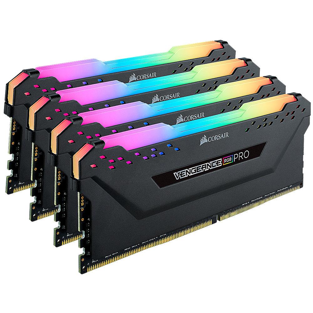 32GB (4x8GB) Corsair Vengeance RGB PRO DDR4-2666 RAM CL16 (16-18-18-35) Kit