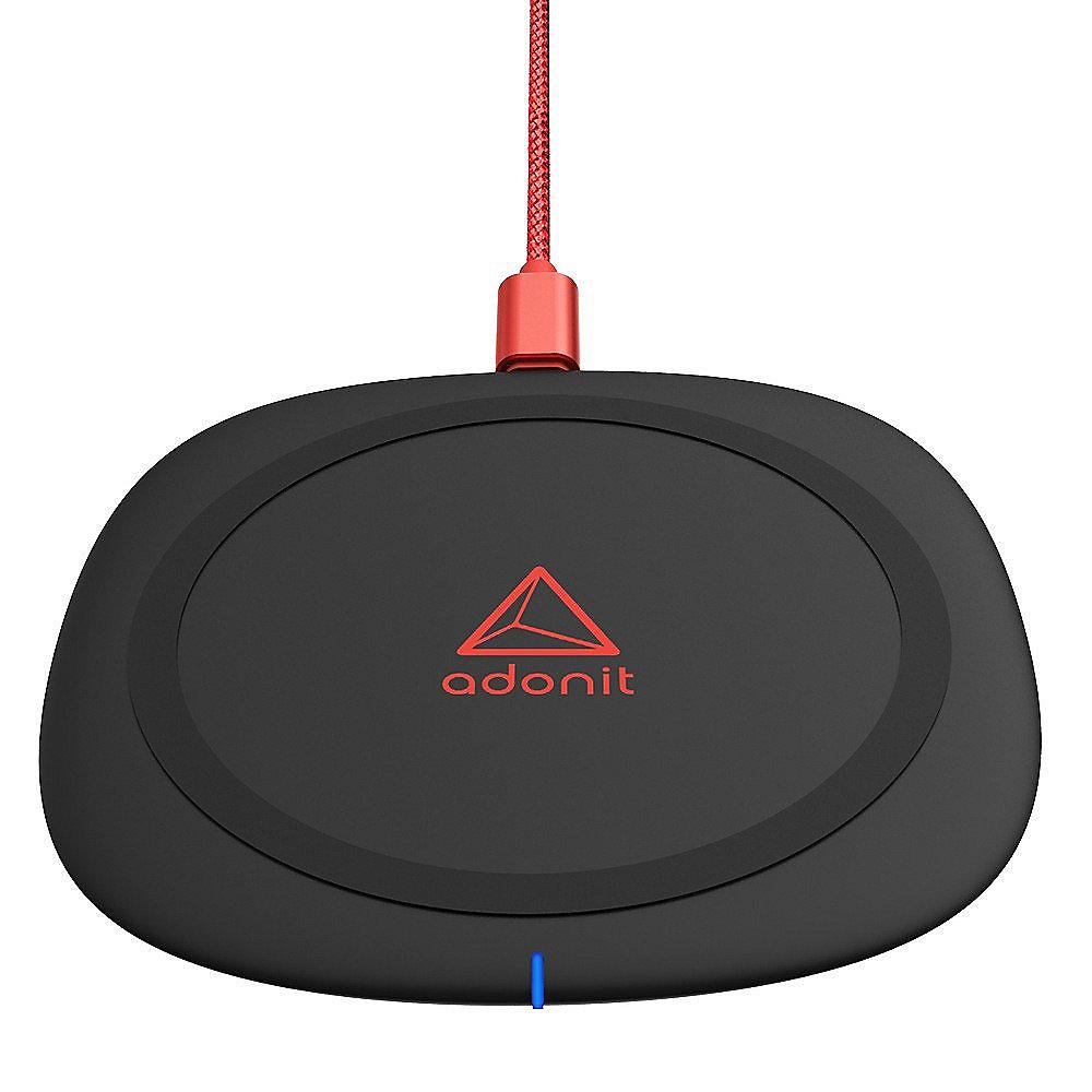 Adonit ADWFCP Wireless Fast Charging Pad 10W Qi schwarz, Adonit, ADWFCP, Wireless, Fast, Charging, Pad, 10W, Qi, schwarz