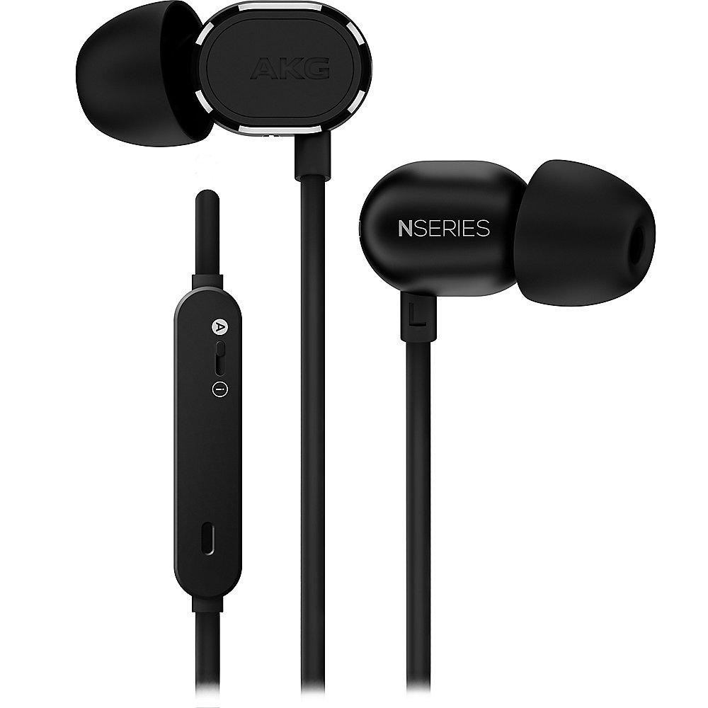 AKG N 20U Black In Ear Kopfhörer mit Headsetfunktion - Schwarz