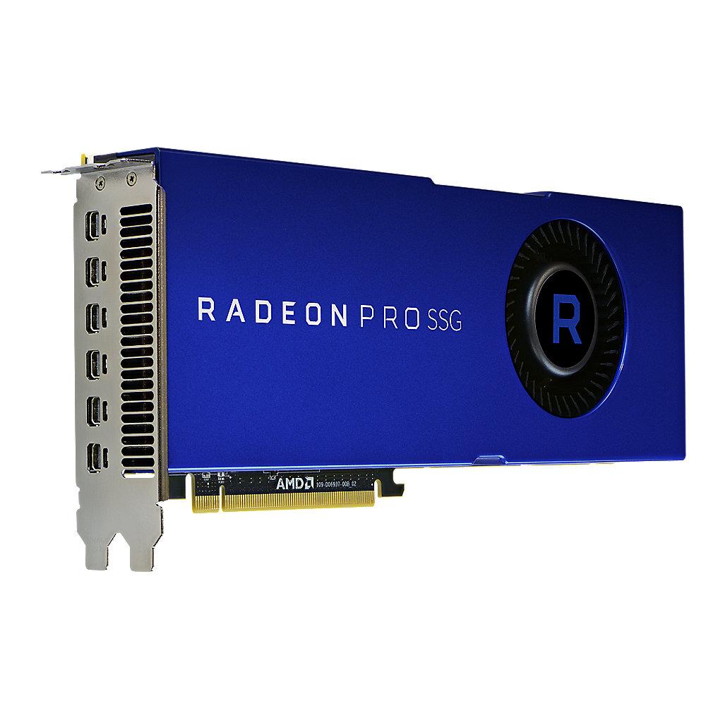 AMD Radeon Pro SSG 16GB HBM2   2TB SSG  Workstation Grafikkarte 6x MiniDP