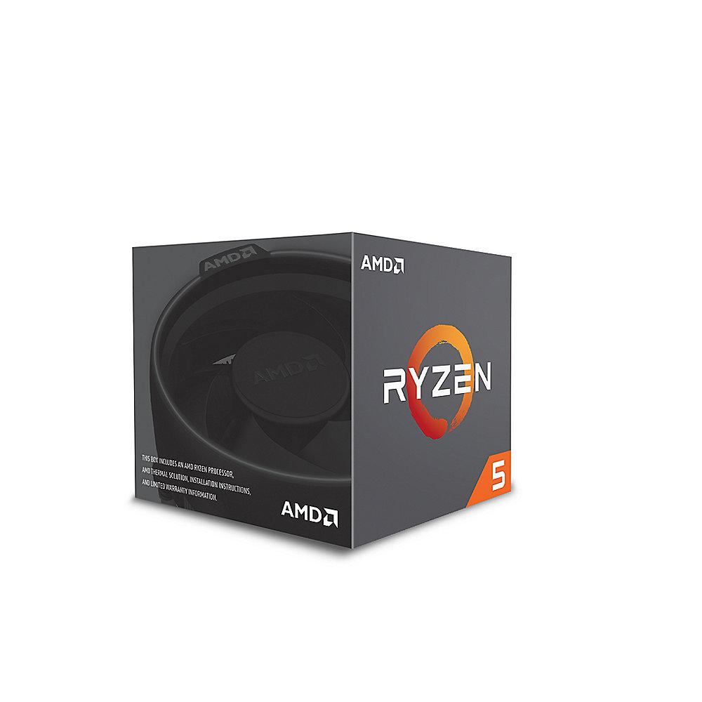 AMD Ryzen R5 1600 (6x 3,2/3,6 GHz) 19MB Sockel AM4 CPU BOX