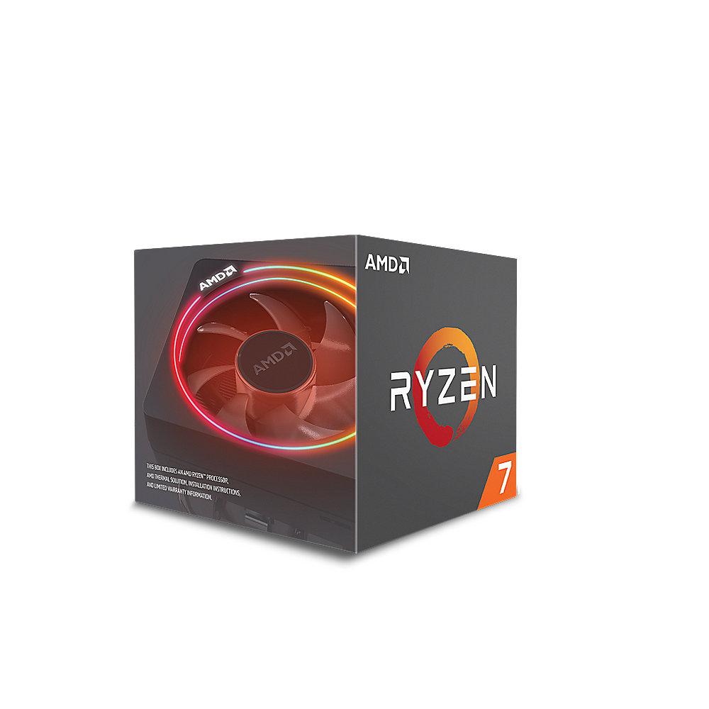 AMD Ryzen R7 2700X (8x 3,7GHz) 20MB Sockel AM4 CPU Boxed (Wraith Prism Kühler)