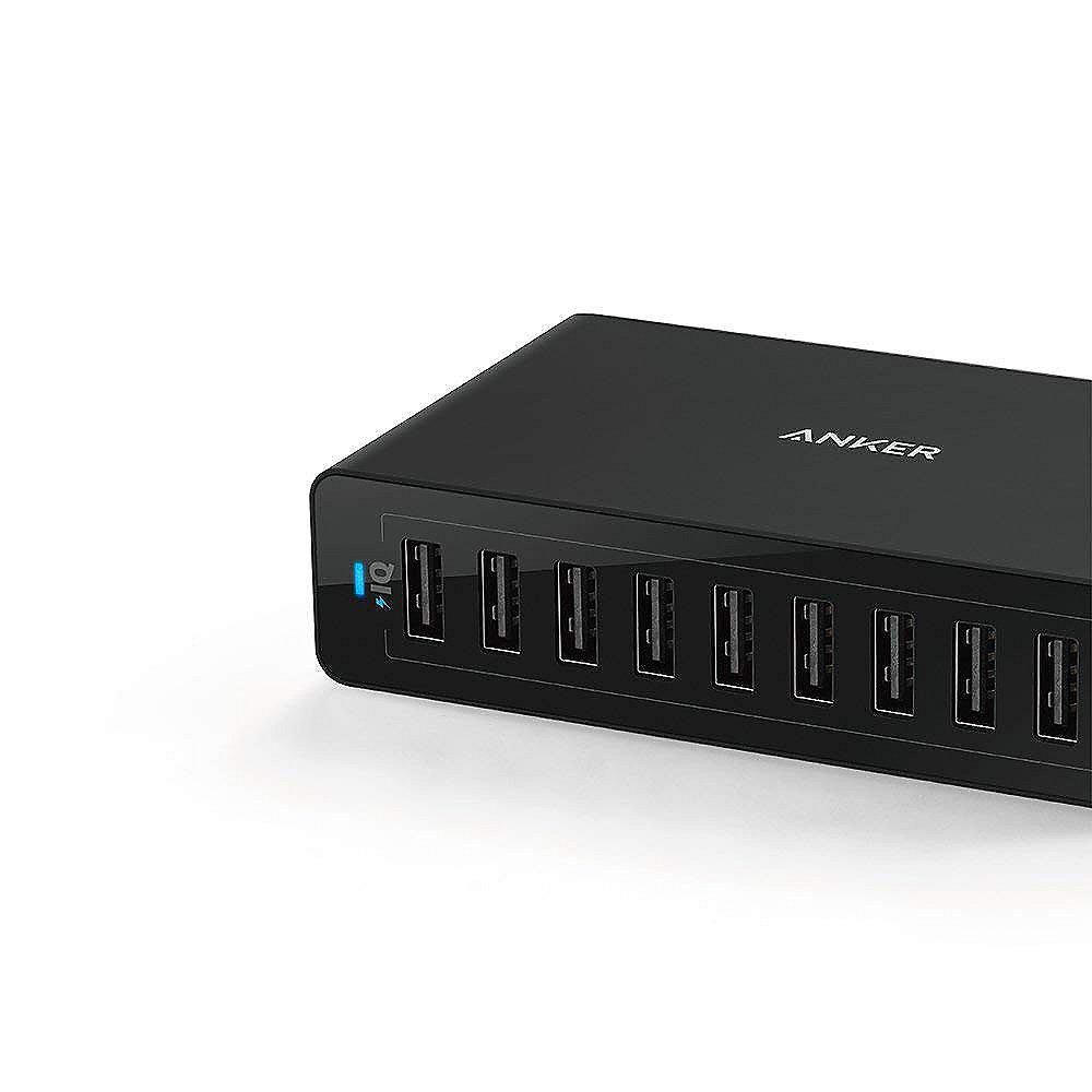 Anker AK-A2133311 10-Port Desktop Charger 60 W Schwarz