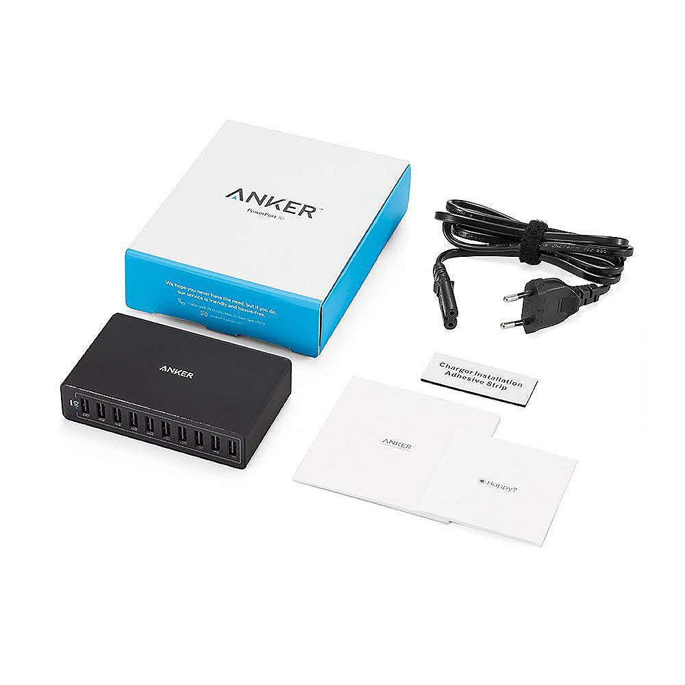 Anker AK-A2133311 10-Port Desktop Charger 60 W Schwarz