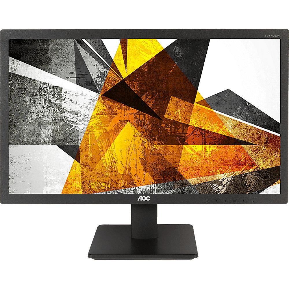 AOC E2475SWJ 59,9cm (23,6") Profi-Monitor 16:9 VGA/DVI/HDMI 1ms 250cd/m² 20Mio:1