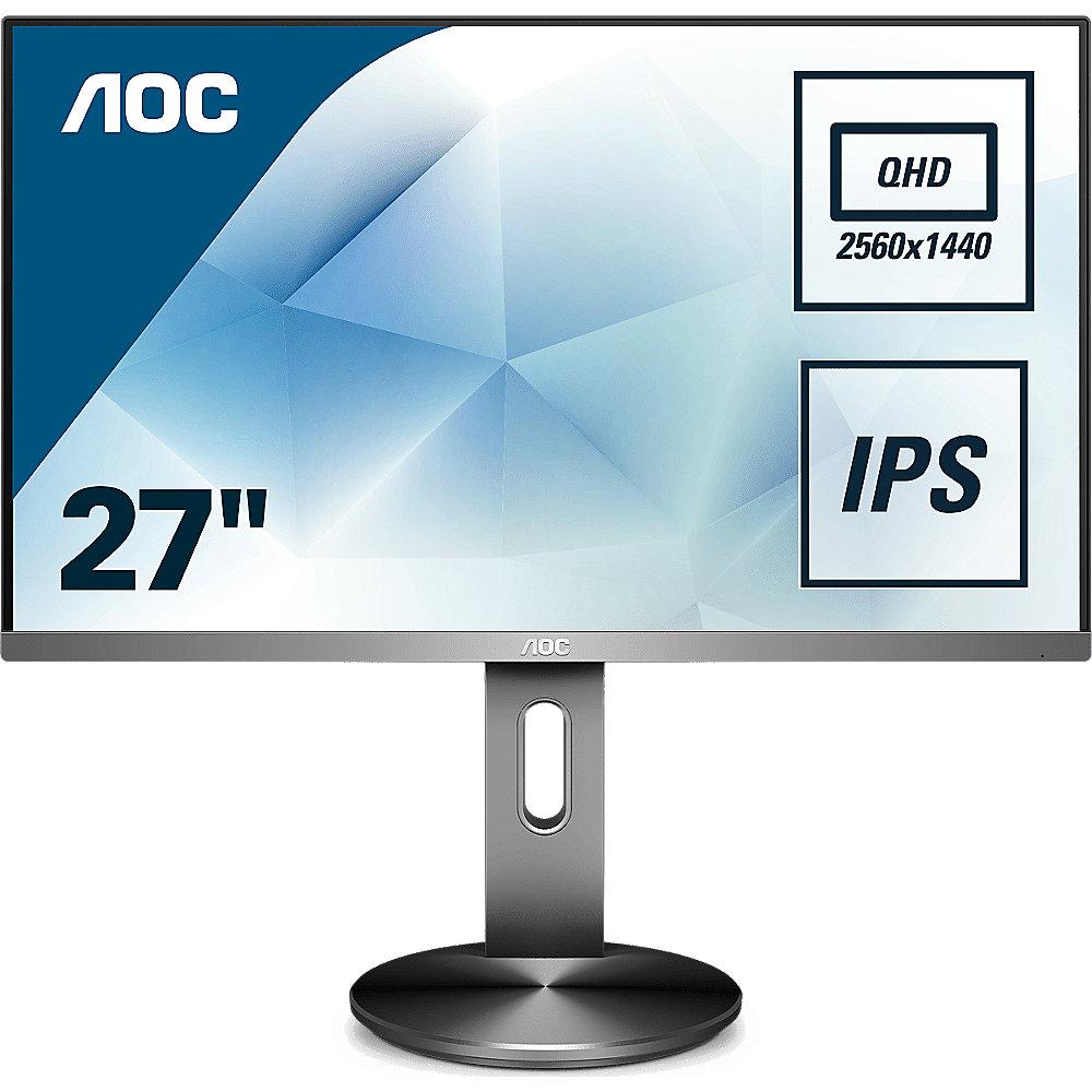 AOC Q2790PQU/BT 68,6cm (27") Profi-Monitor 16:9 HDMI/VGA/DP/USB 4ms 350cd/m²