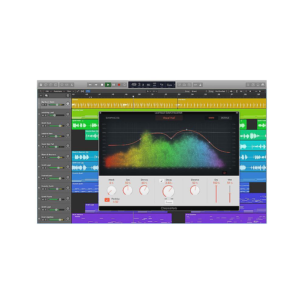 Apple Logic Pro X - Volumen Lizenz 20  (EDU auf Anfrage)