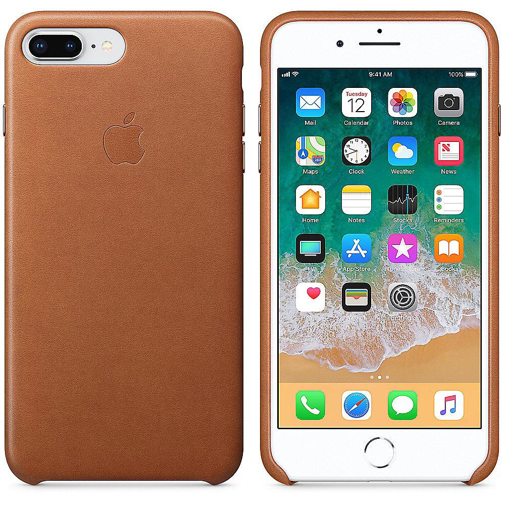 Apple Original iPhone 8 / 7 Plus Leder Case-Sattelbraun