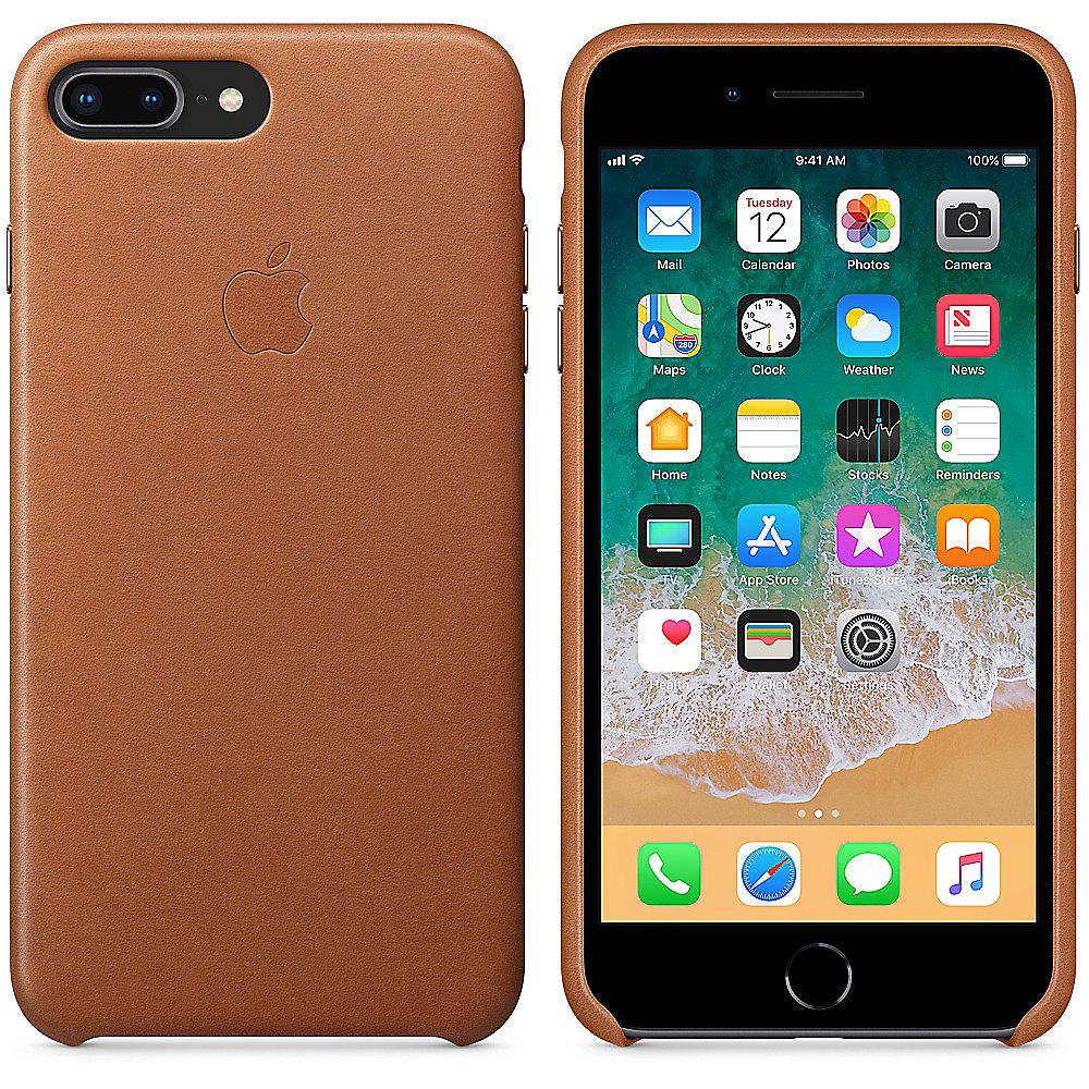 Apple Original iPhone 8 / 7 Plus Leder Case-Sattelbraun