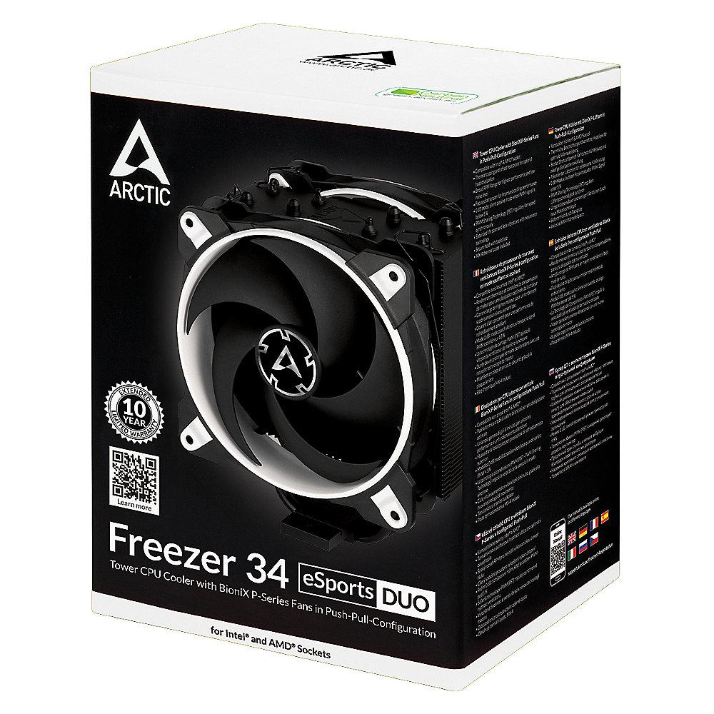 Arctic Freezer 34 eSports DUO Weiß CPU Kühler für AMD und Intel CPUs