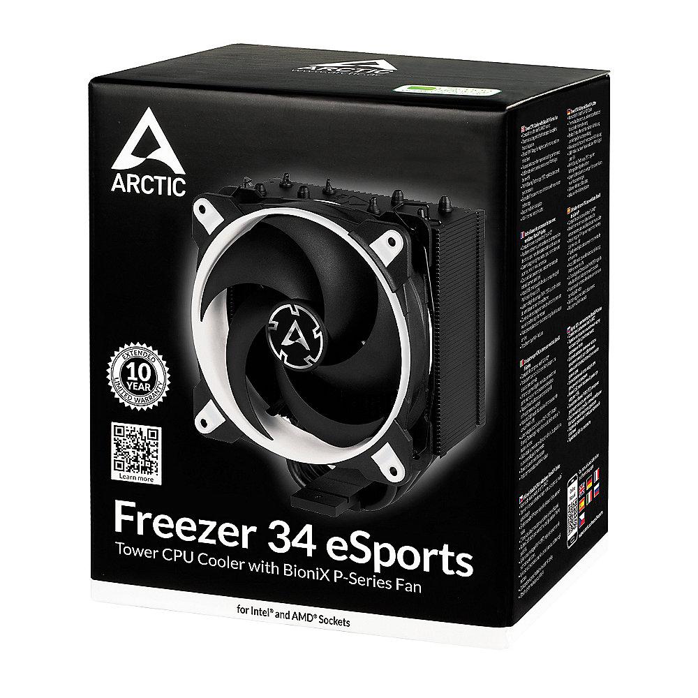 Arctic Freezer 34 eSports Weiß CPU Kühler für AMD und Intel CPUs, Arctic, Freezer, 34, eSports, Weiß, CPU, Kühler, AMD, Intel, CPUs