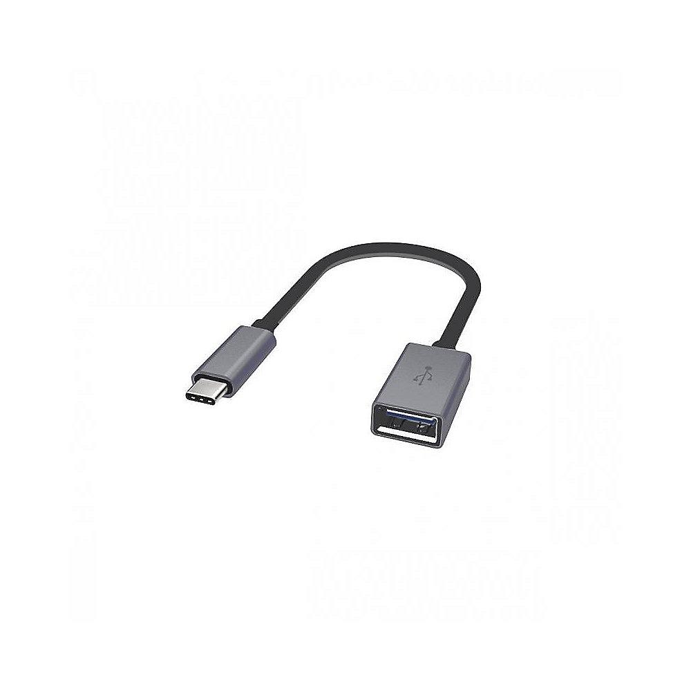 Artwizz USB-C auf USB-A 3.0 Adapter mit Aluminiumgehäuse titan, Artwizz, USB-C, USB-A, 3.0, Adapter, Aluminiumgehäuse, titan