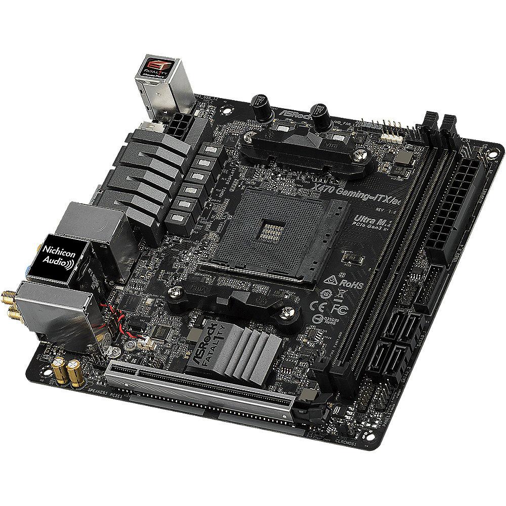 ASRock Fatal1ty X470 Gaming-ITX/ac AM4 ITX Mainboard M.2/HDMI/DP/USB3.1(Gen2), ASRock, Fatal1ty, X470, Gaming-ITX/ac, AM4, ITX, Mainboard, M.2/HDMI/DP/USB3.1, Gen2,