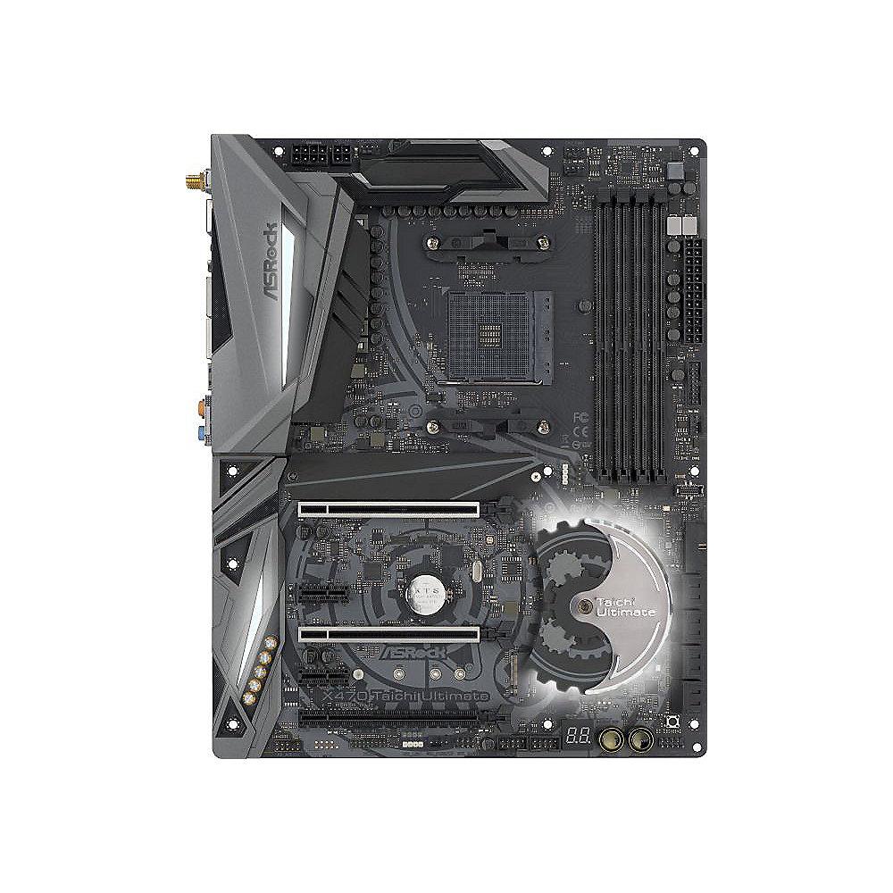 ASRock X470 Taichi Ultimate AM4 ATX Mainboard 2xLAN/M.2/HDMI/USB3.1/WLAN/BT, ASRock, X470, Taichi, Ultimate, AM4, ATX, Mainboard, 2xLAN/M.2/HDMI/USB3.1/WLAN/BT