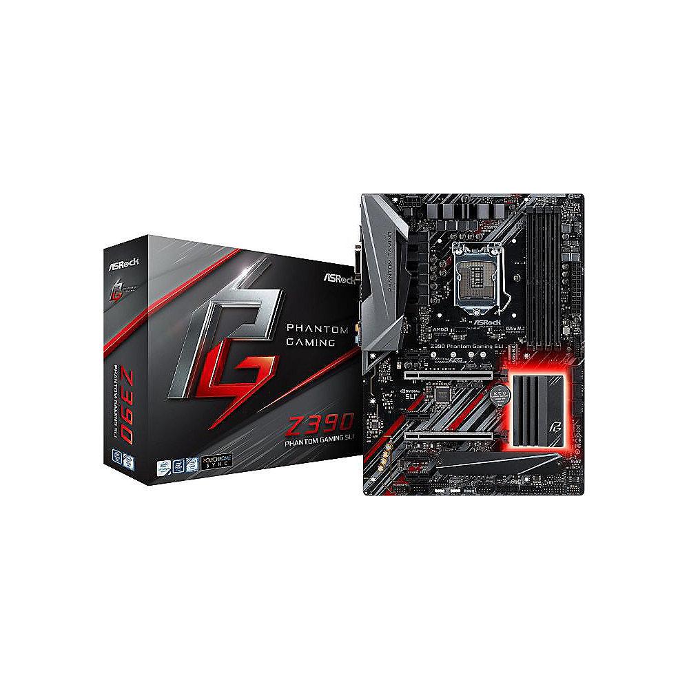 ASRock Z390 Phantom Gaming SLI ATX Mainboard Sockel 1151 2xM.2/2xGL/HDMI/USB3.1, ASRock, Z390, Phantom, Gaming, SLI, ATX, Mainboard, Sockel, 1151, 2xM.2/2xGL/HDMI/USB3.1