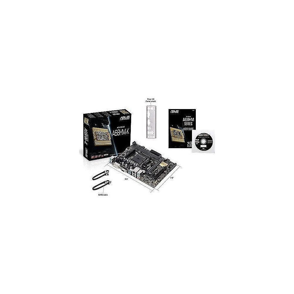 ASUS A68HM-K GL/SATA600/R/USB3.0/DVI/VGA A68X mATX Mainboard Sockel FM2