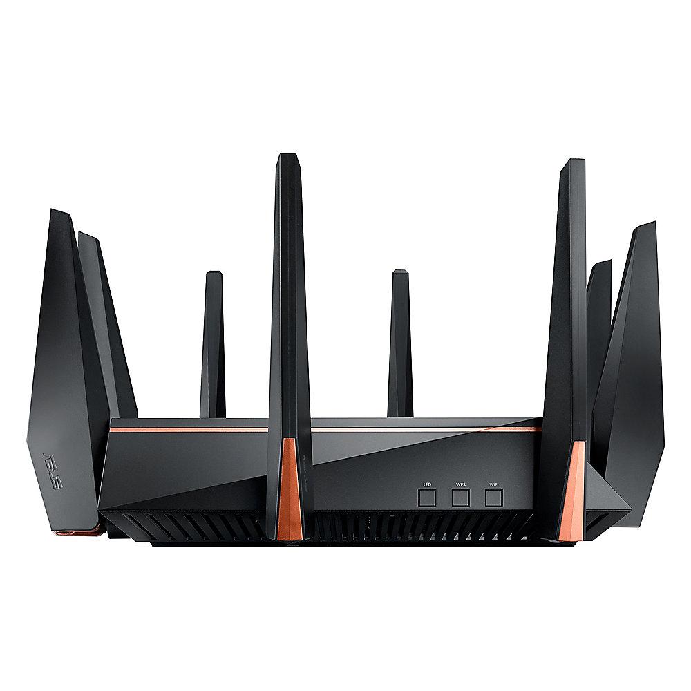ASUS GT-AC5300 ROG Rapture Tri-Band WLAN-ac Router mit 9 RJ45 Ports, ASUS, GT-AC5300, ROG, Rapture, Tri-Band, WLAN-ac, Router, 9, RJ45, Ports