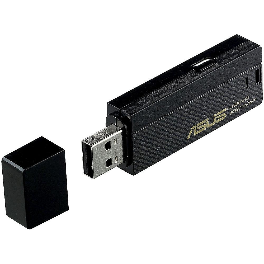 ASUS N300 USB-N13 300Mbit WLAN-n USB Adapter PC/MAC, ASUS, N300, USB-N13, 300Mbit, WLAN-n, USB, Adapter, PC/MAC