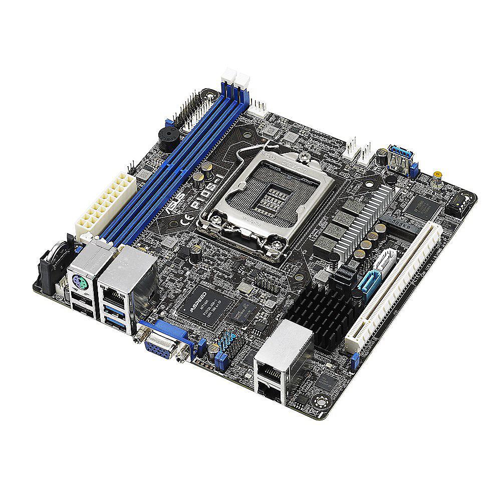 ASUS P10S-I 2x GL/USB3.1/M.2/SATA600/VGA Mini-ITX Mainboard C232 Sockel 1151, ASUS, P10S-I, 2x, GL/USB3.1/M.2/SATA600/VGA, Mini-ITX, Mainboard, C232, Sockel, 1151