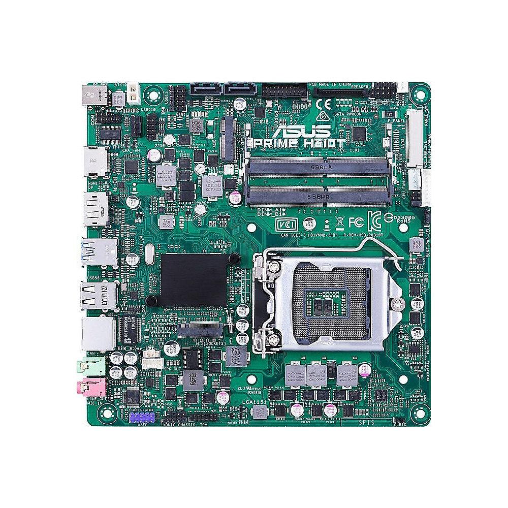 ASUS Prime H310T USB3.1(Gen1)/M.2/SATA600/HDMI/DP M-ITX Mainboard Sockel 1151