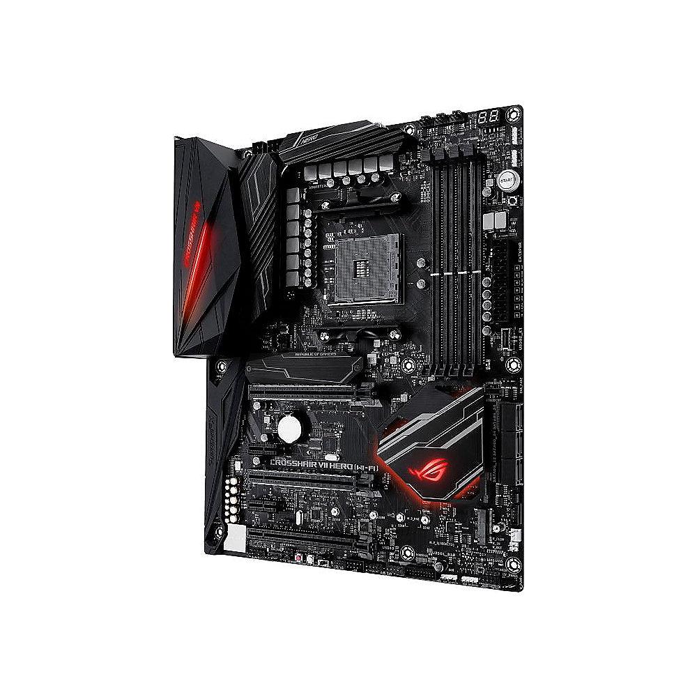 ASUS ROG Crosshair VII HERO X470 WiFi AC ATX Mainboard Sockel AM4 USB3.1/M.2/AC