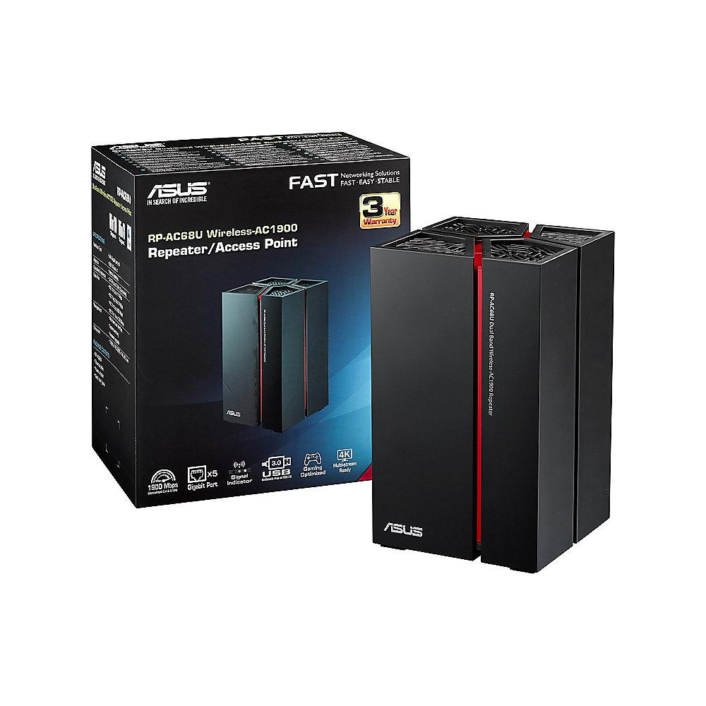 ASUS RP-AC68U AC1900 Dual Band WLAN Repeater 90IG01U0-BO3010