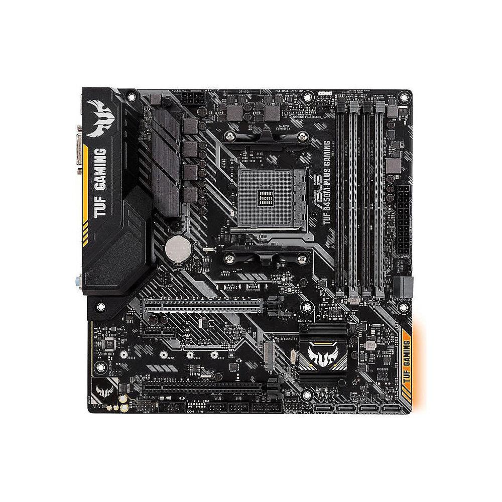 ASUS TUF B450M-Plus Gaming mATX Mainboard Sockel AM4 M.2/USB3.1/HDMI/DVI