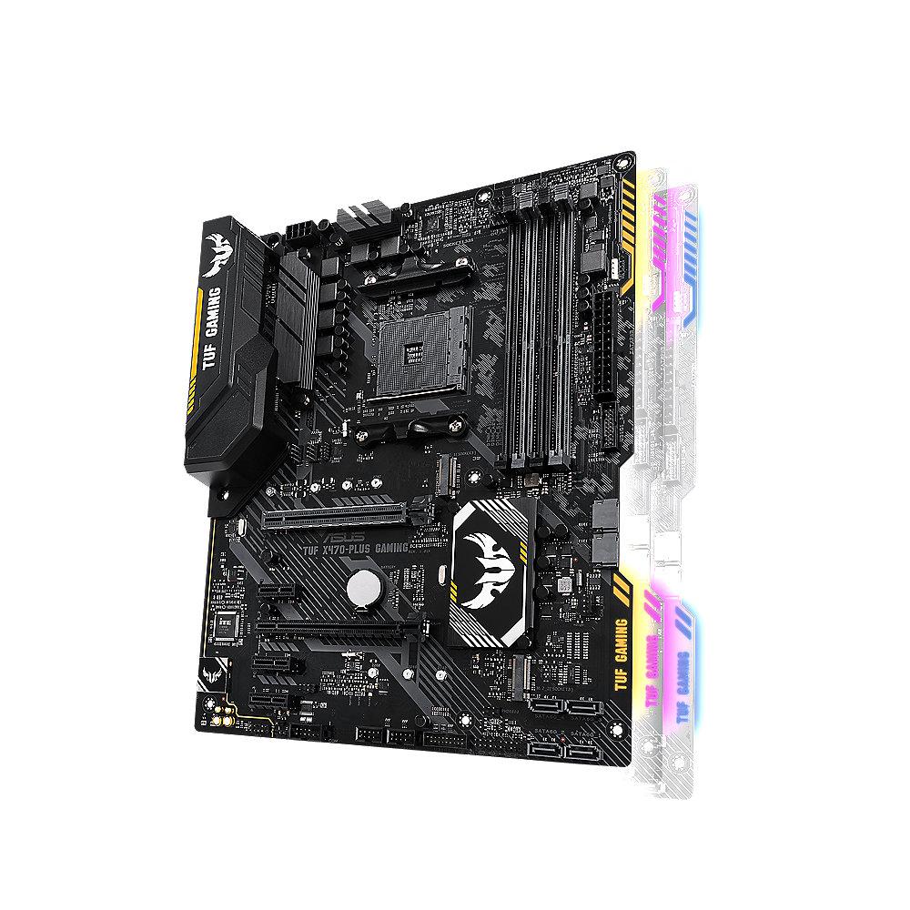 ASUS TUF X470-Plus Gaming ATX Mainboard Sockel AM4 USB3.1(Gen2 Typ C)/M.2