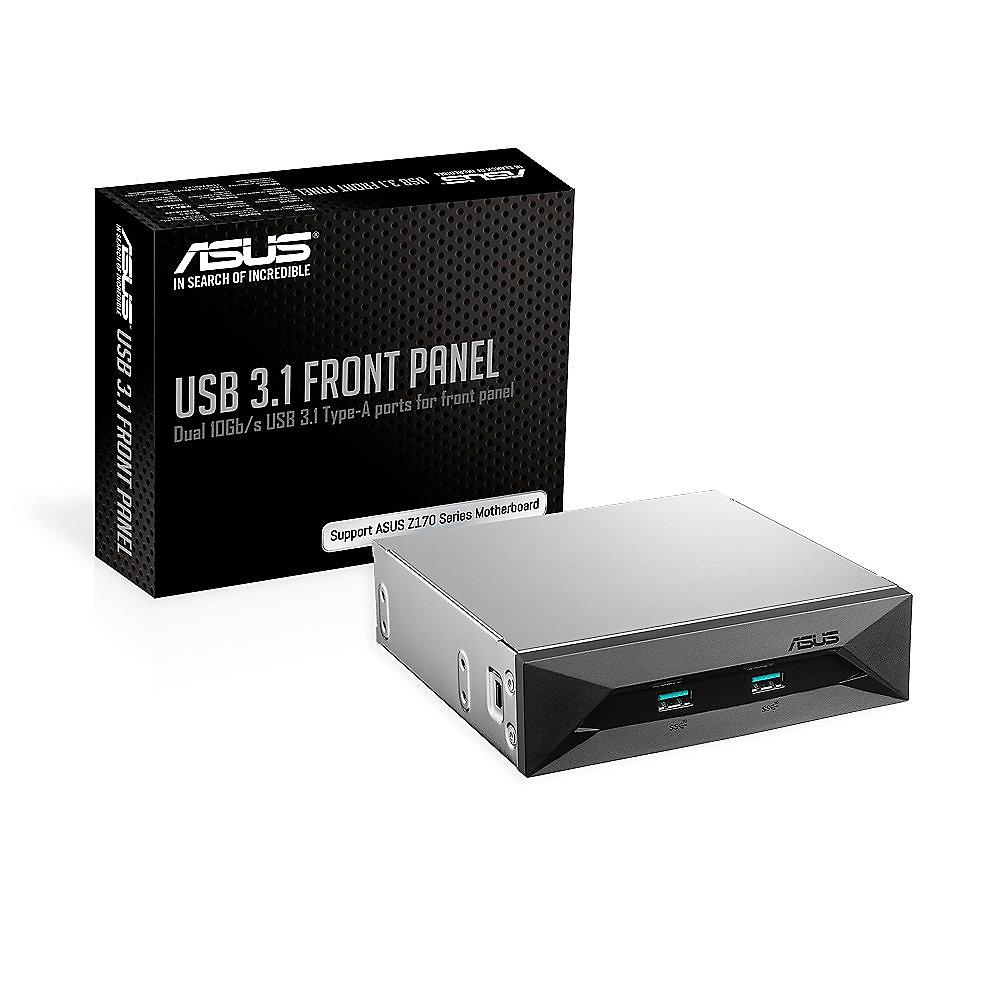 Asus USB 3.1 Front Panel 5.25" PCIe Steckkarte schwarz (2x Typ A)