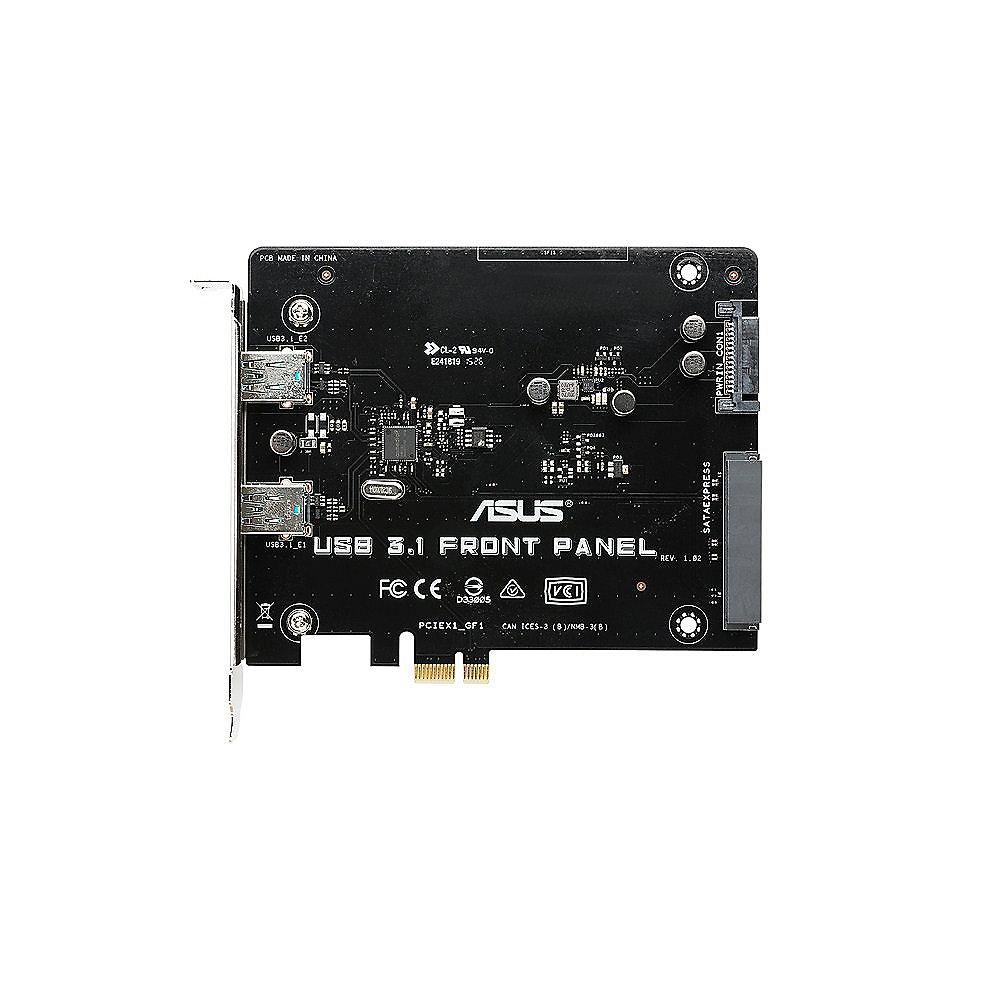 Asus USB 3.1 Front Panel 5.25" PCIe Steckkarte schwarz (2x Typ A)