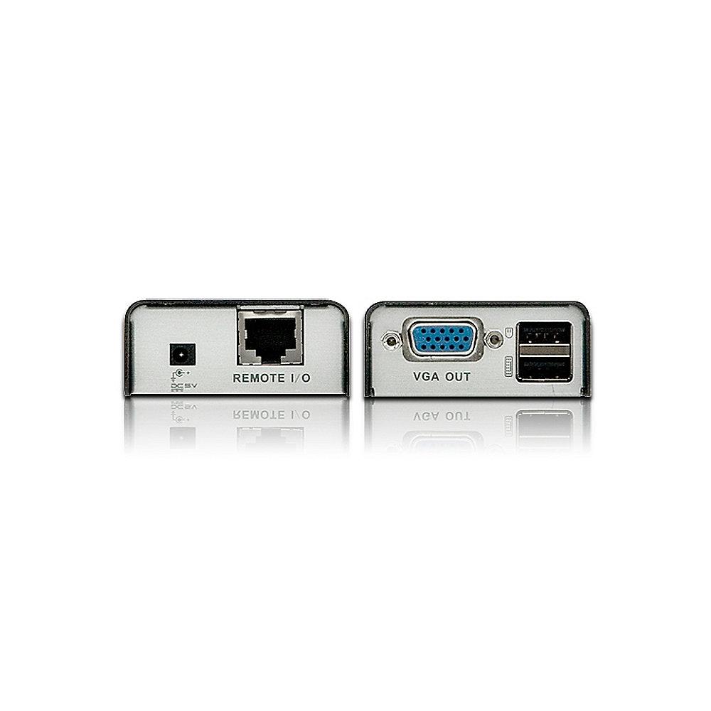 Aten CE100 USB VGA Mini KVM Extender 100m, schwarz/silber