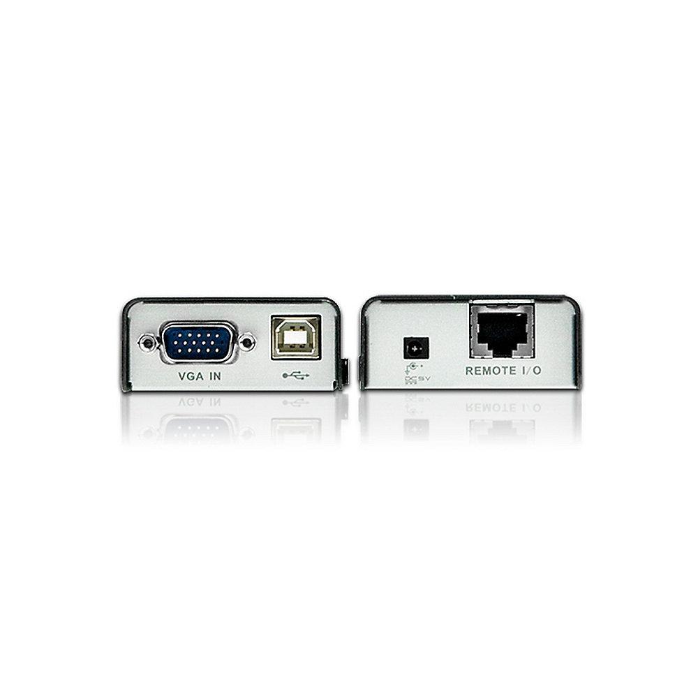 Aten CE100 USB VGA Mini KVM Extender 100m, schwarz/silber