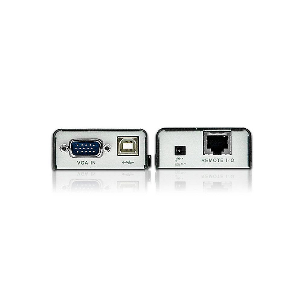 Aten CE100 USB VGA Mini KVM Extender 100m, schwarz/silber, Aten, CE100, USB, VGA, Mini, KVM, Extender, 100m, schwarz/silber