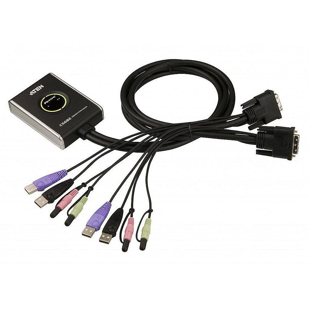 Aten CS682 KVM Switch DVI/USB2.0/Audio für 2 PC