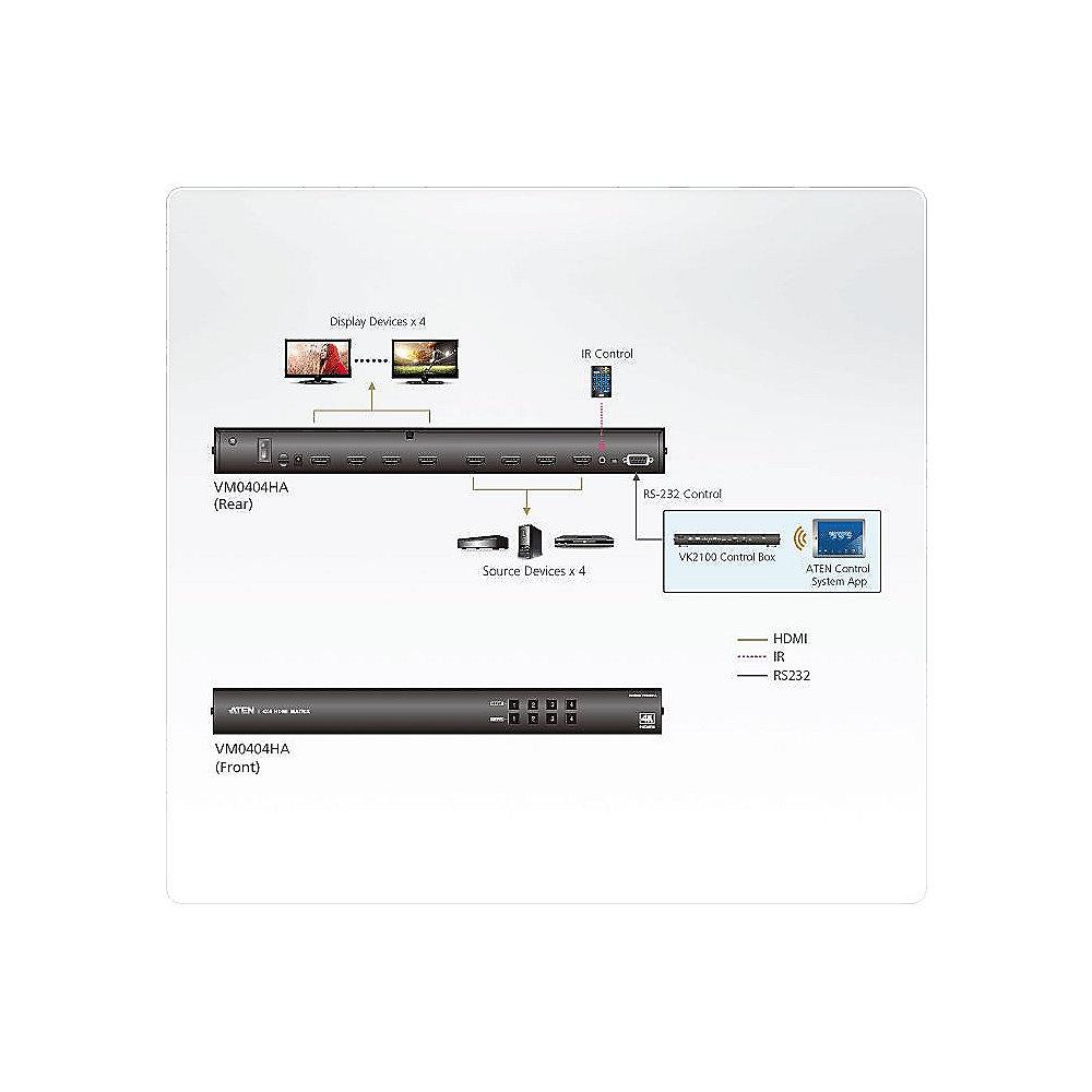 Aten VM0404HA 4x4 4K-HDMI Matrix Switch, Aten, VM0404HA, 4x4, 4K-HDMI, Matrix, Switch