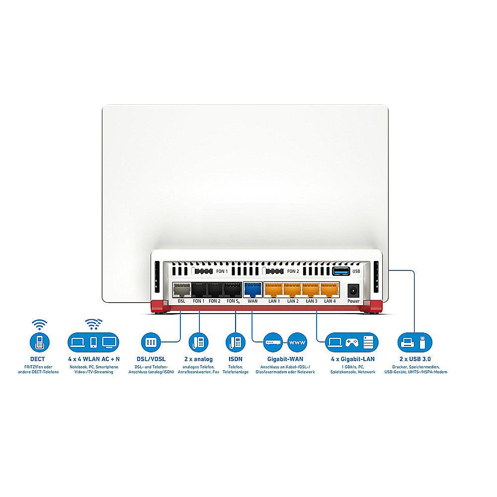 AVM FRITZ!Box 7580 WLAN-ac VoIP VDSL/DSL MU-MIMO Dualband Gigabit Router