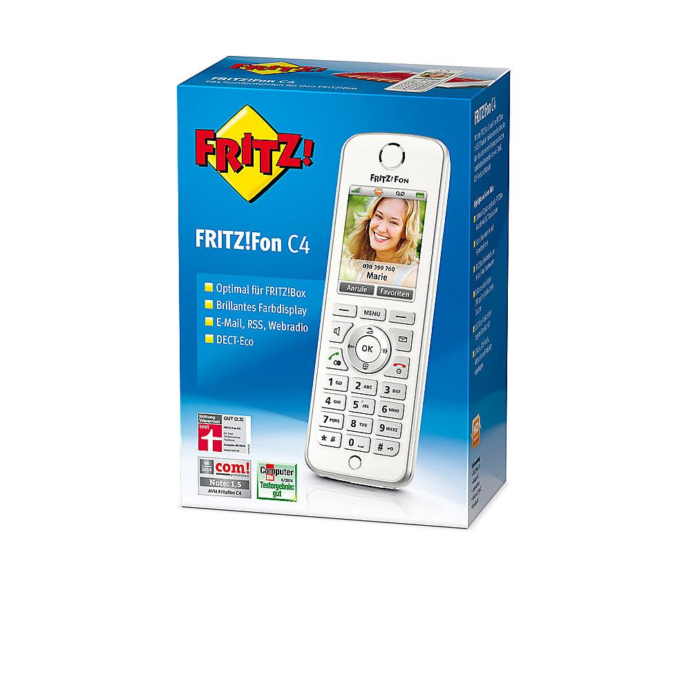 AVM FRITZ!Fon C4 schnurloses DECT-Komforttelefon für FRITZ!Box