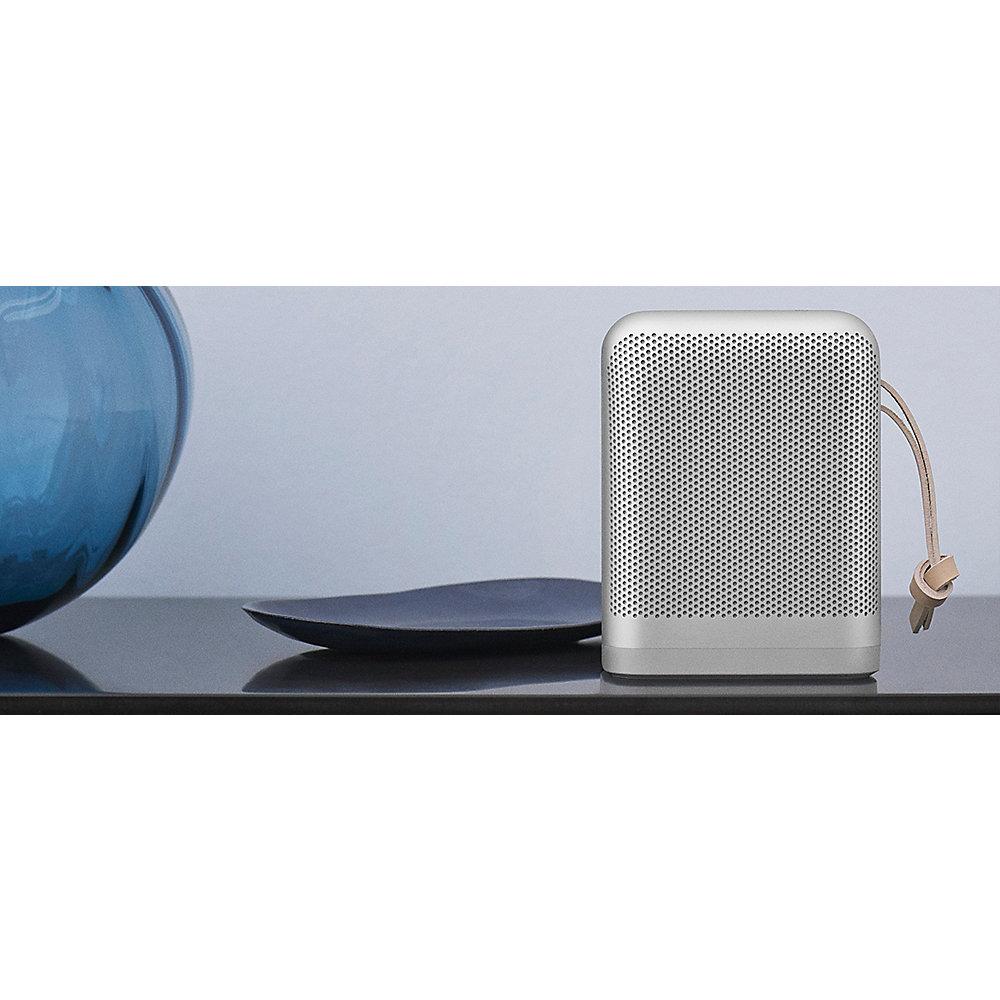 B&O PLAY BeoPlay P6 silber Bluetooth Lautsprecher USB-C Sprachsteuerung, B&O, PLAY, BeoPlay, P6, silber, Bluetooth, Lautsprecher, USB-C, Sprachsteuerung