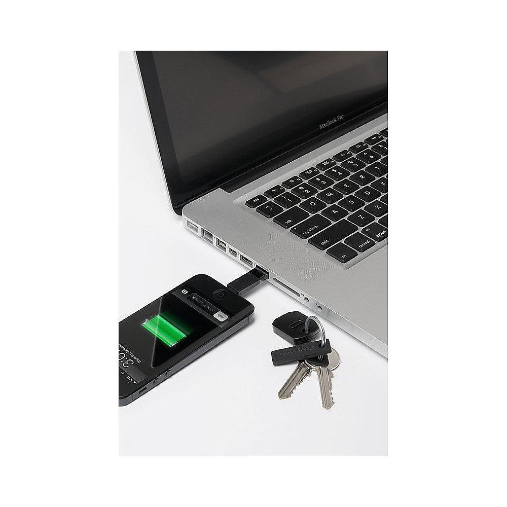 Bluelounge Kii USB - Lightning Adapter Stecker schwarz, Bluelounge, Kii, USB, Lightning, Adapter, Stecker, schwarz