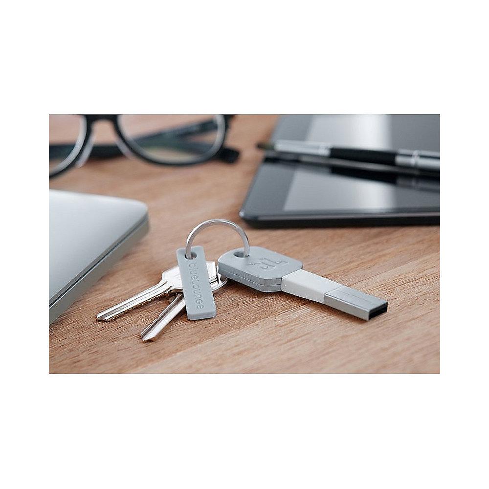 Bluelounge Kii USB - Lightning Adapter Stecker weiß, Bluelounge, Kii, USB, Lightning, Adapter, Stecker, weiß
