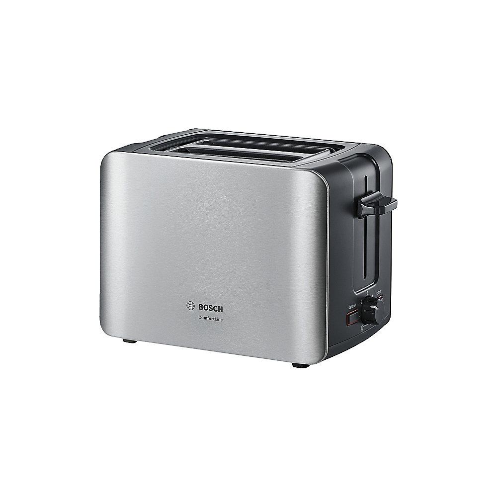 Bosch TAT6A913 ComfortLine Kompakt-Toaster Edelstahl, Bosch, TAT6A913, ComfortLine, Kompakt-Toaster, Edelstahl