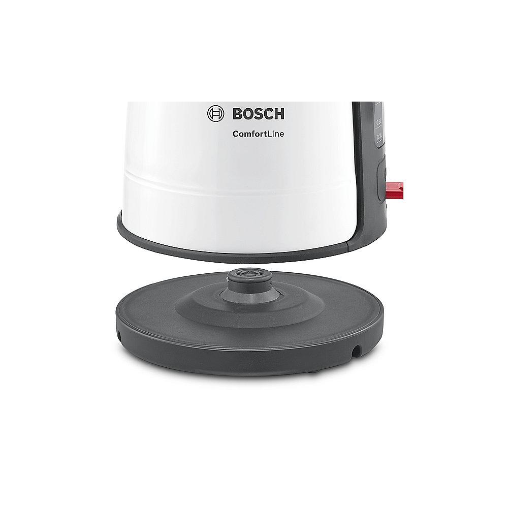 Bosch TWK6A011 ComfortLine Wasserkocher kabellos 1,7 Liter weiß, Bosch, TWK6A011, ComfortLine, Wasserkocher, kabellos, 1,7, Liter, weiß