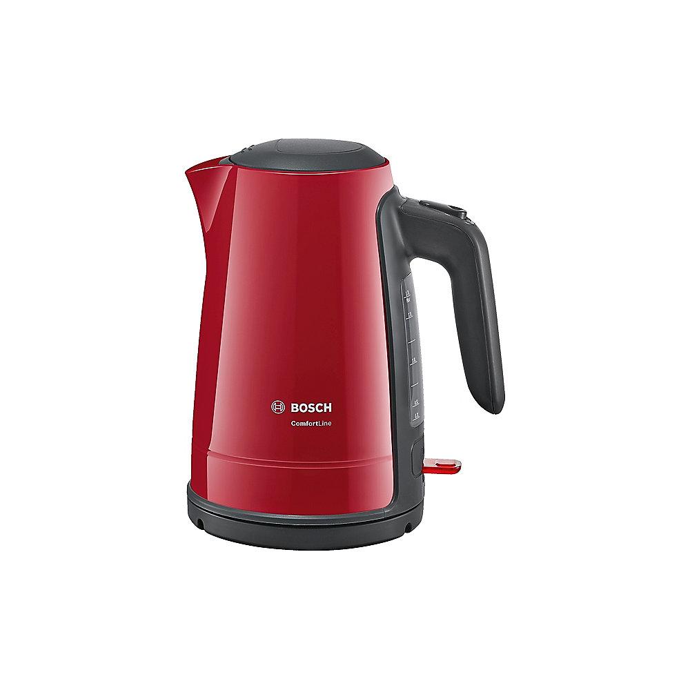 Bosch TWK6A014 ComfortLine Wasserkocher kabellos 1,7 Liter rot