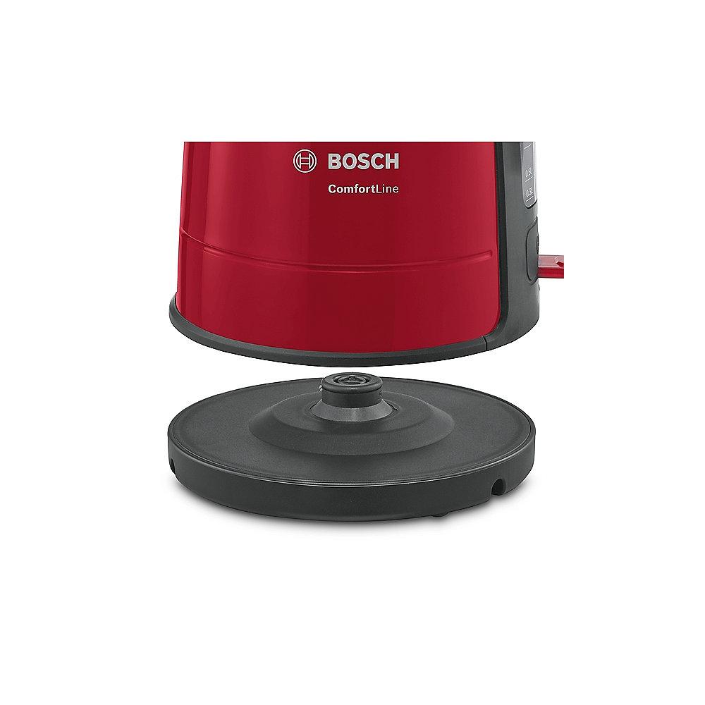 Bosch TWK6A014 ComfortLine Wasserkocher kabellos 1,7 Liter rot