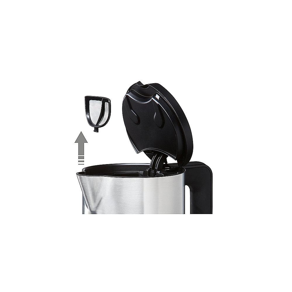 Bosch TWK8613P Styline Wasserkocher 1,5 Liter schwarz, Bosch, TWK8613P, Styline, Wasserkocher, 1,5, Liter, schwarz