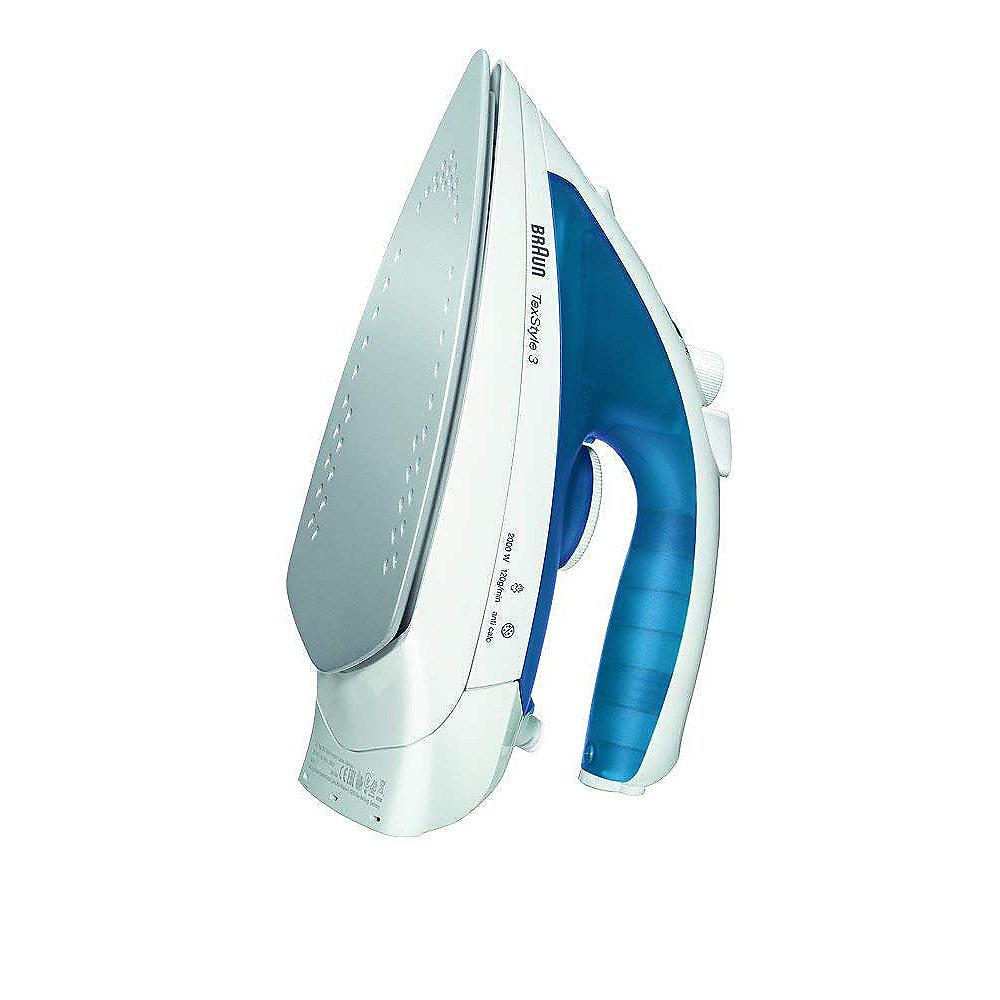 Braun TS 340c TexStyle 3 Dampfbügeleisen weiß/blau